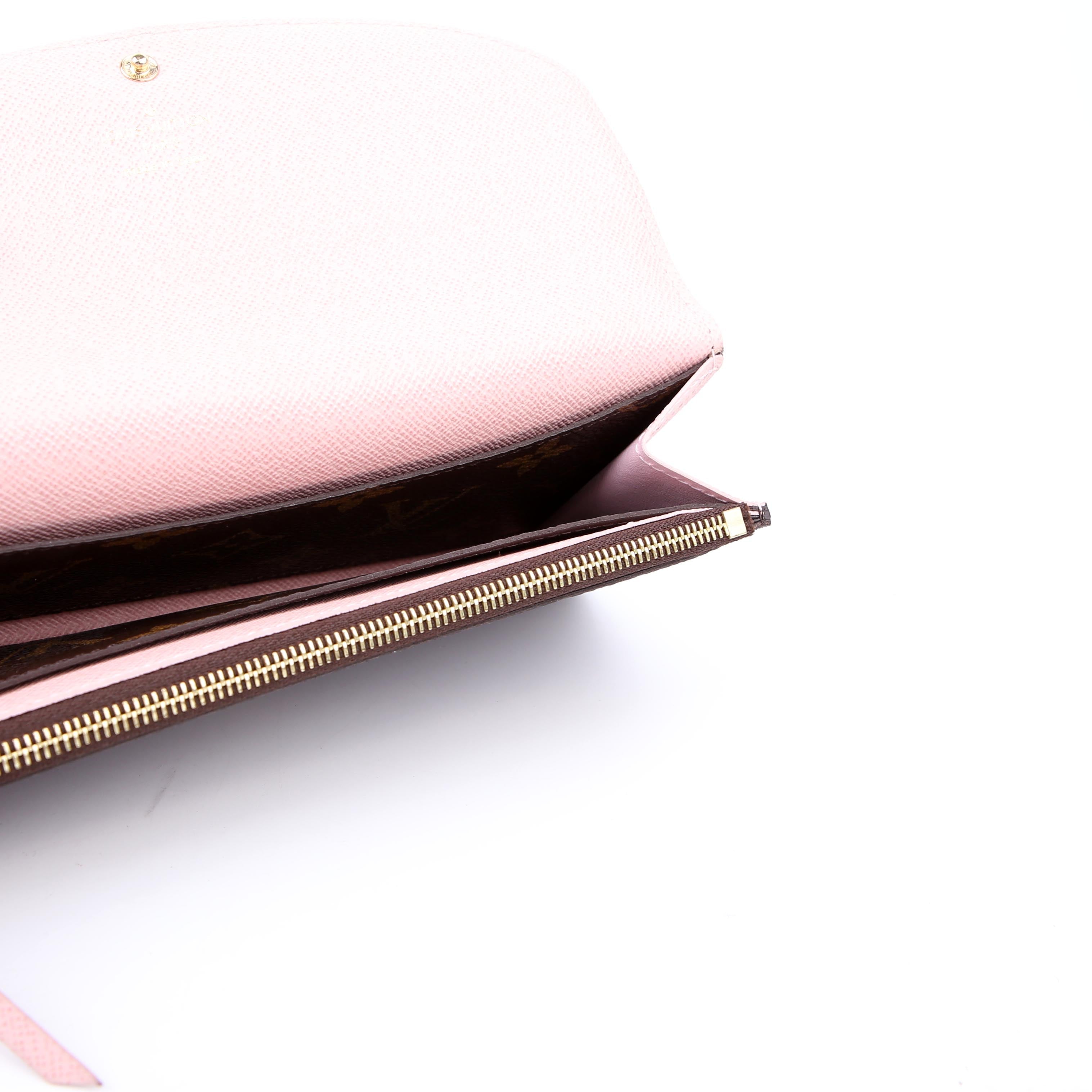 Emilie Wallet Monogram Newer Pink