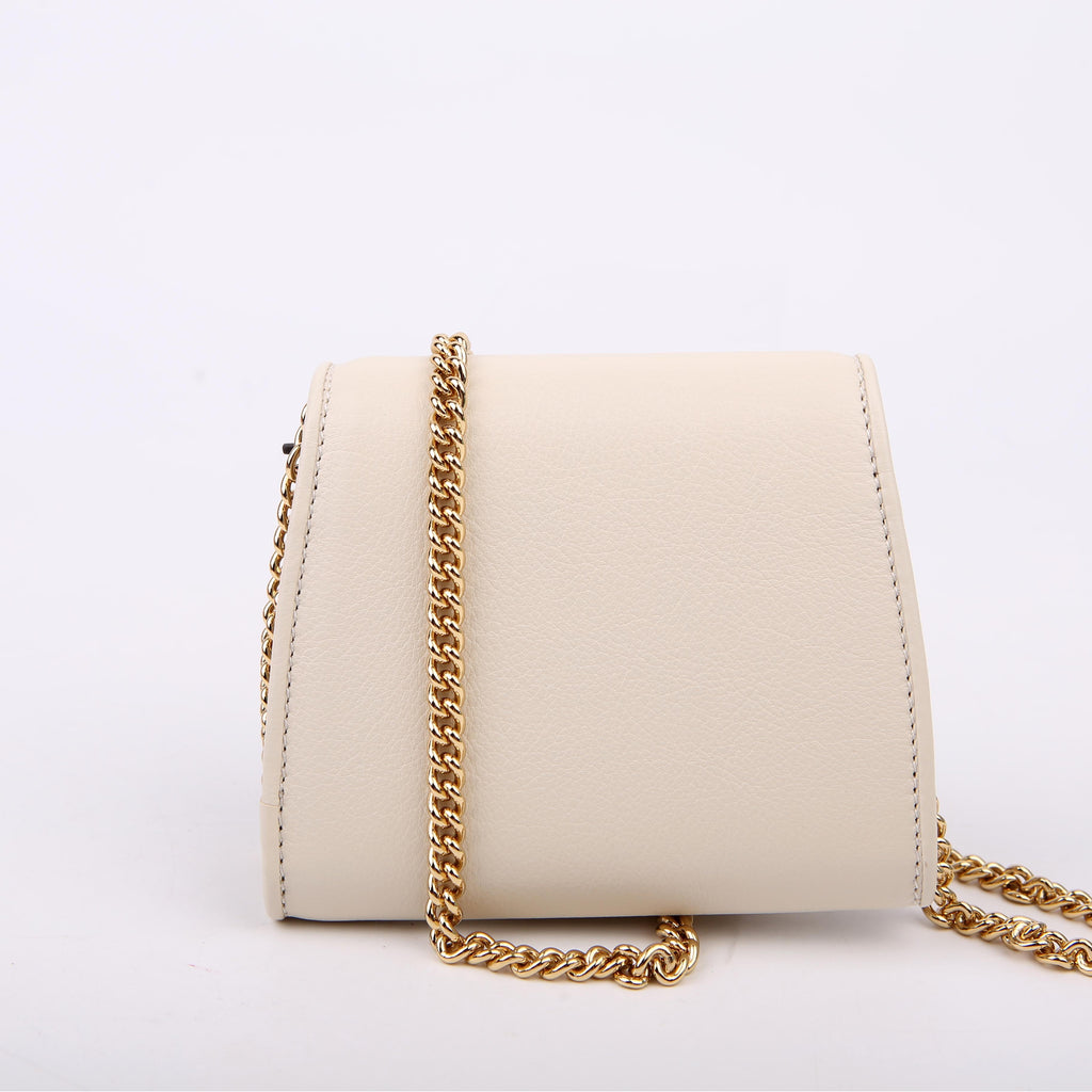 Gucci 725219 Blondie Leather Chain Wallet White
