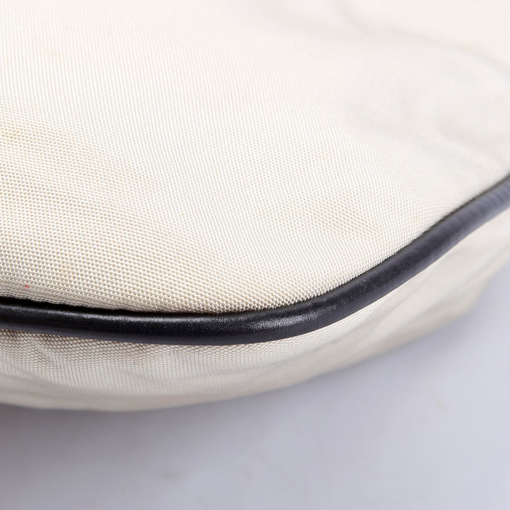 Gucci 001.0340 Jackie 1961 Drawstring Hobo Nylon Beige/Black