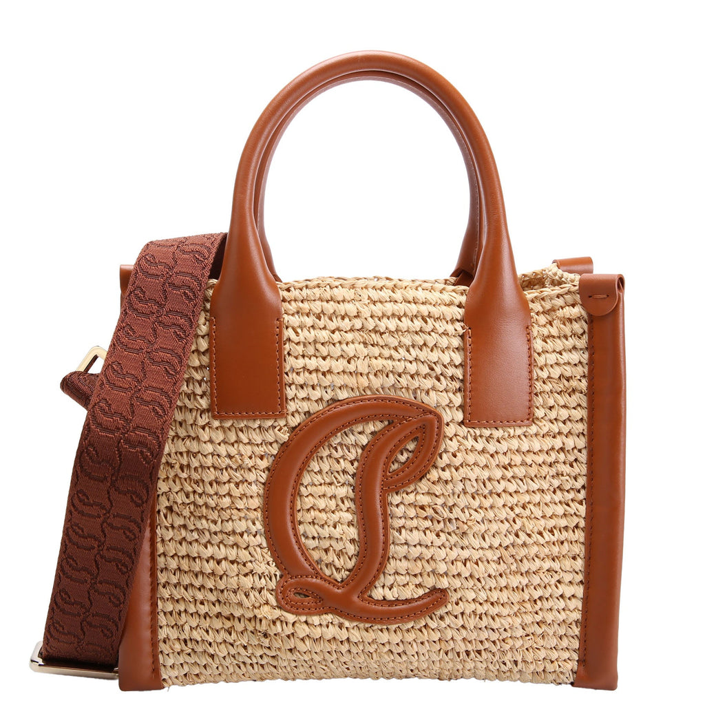 By My Side Raffia Tote Mini Tan/Brown