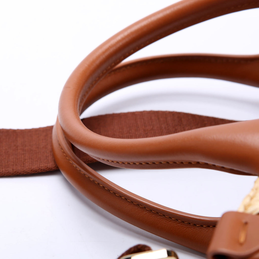 By My Side Raffia Tote Mini Tan/Brown