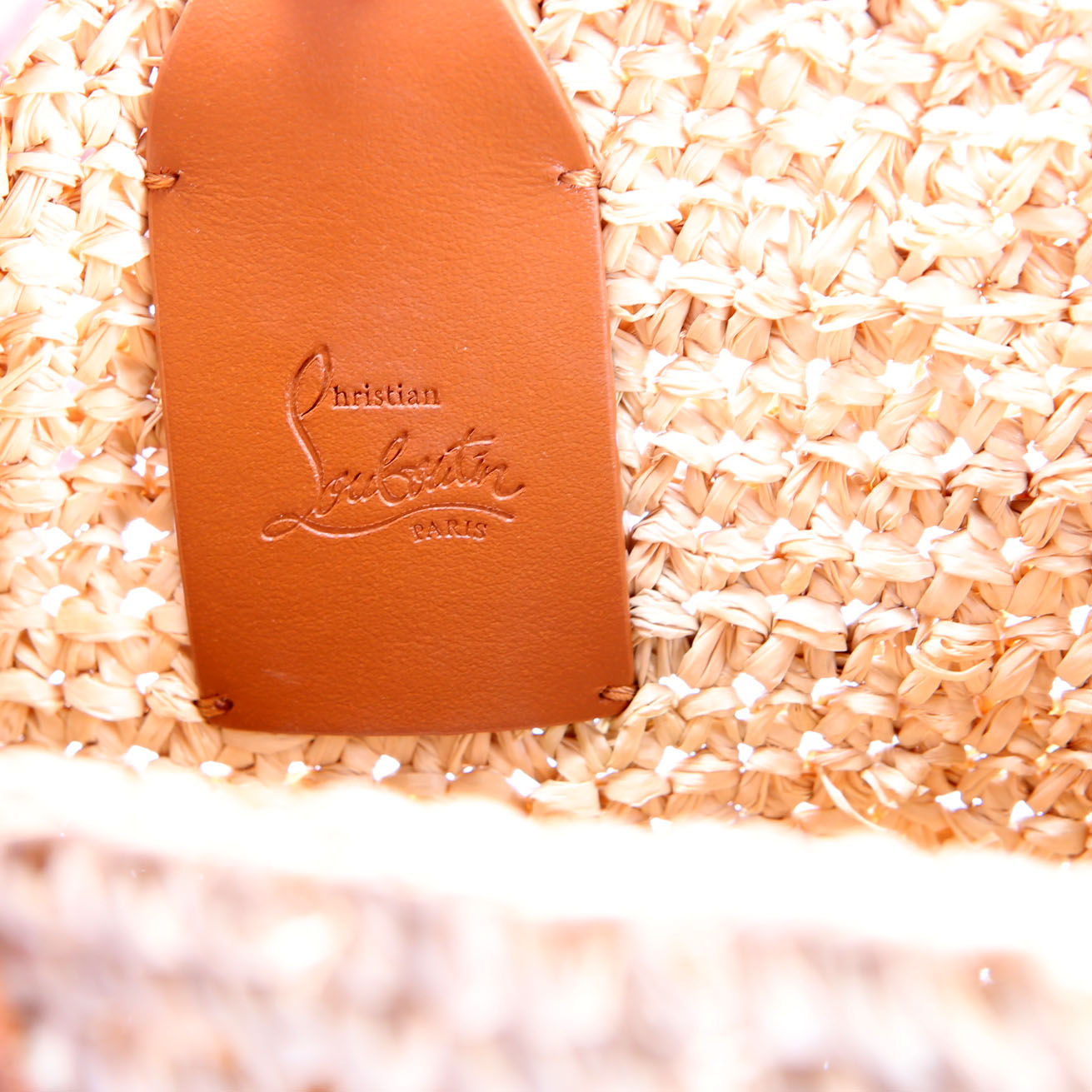 By My Side Raffia Tote Mini Tan/Brown