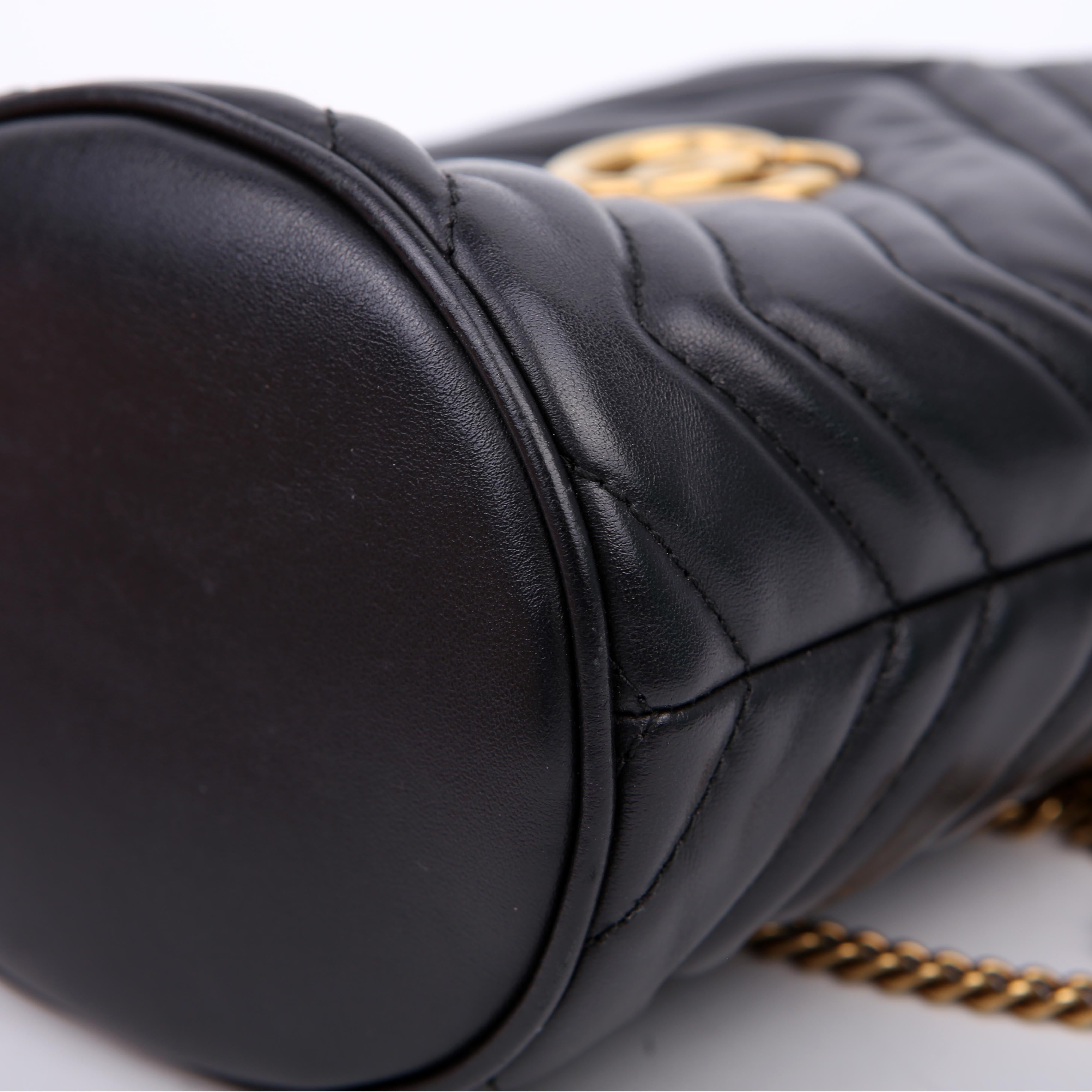 575163 Marmont Mini Bucket Black