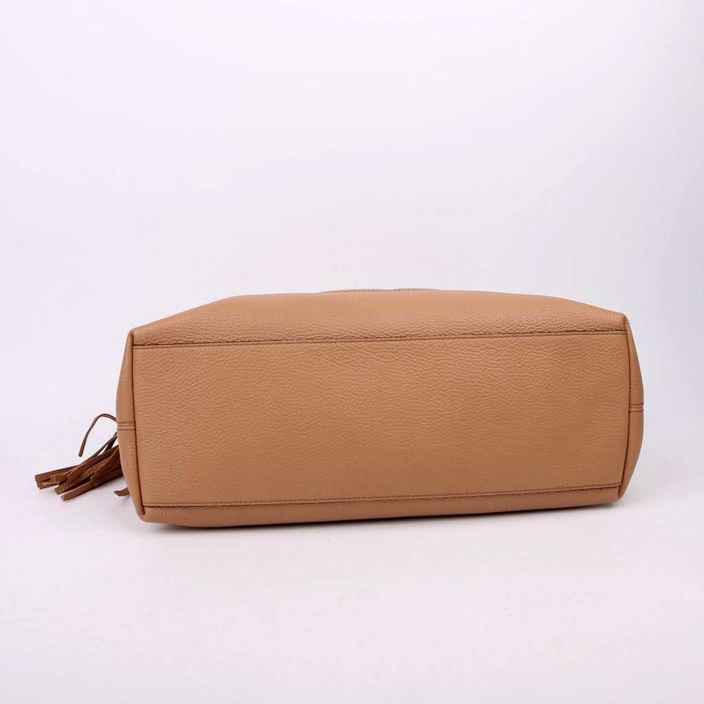 Gucci 536196 Soho Chain Tote Newer Tan