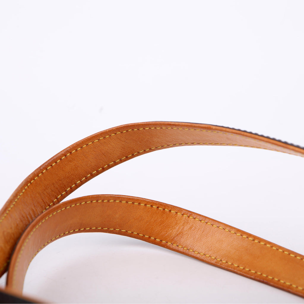 Stockton Monogram Matte Leather Grey