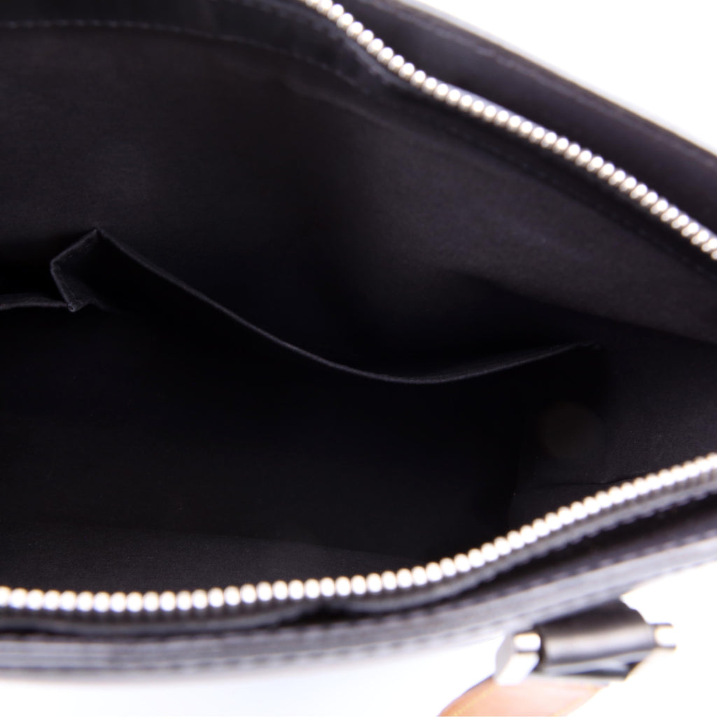 Stockton Monogram Matte Leather Grey