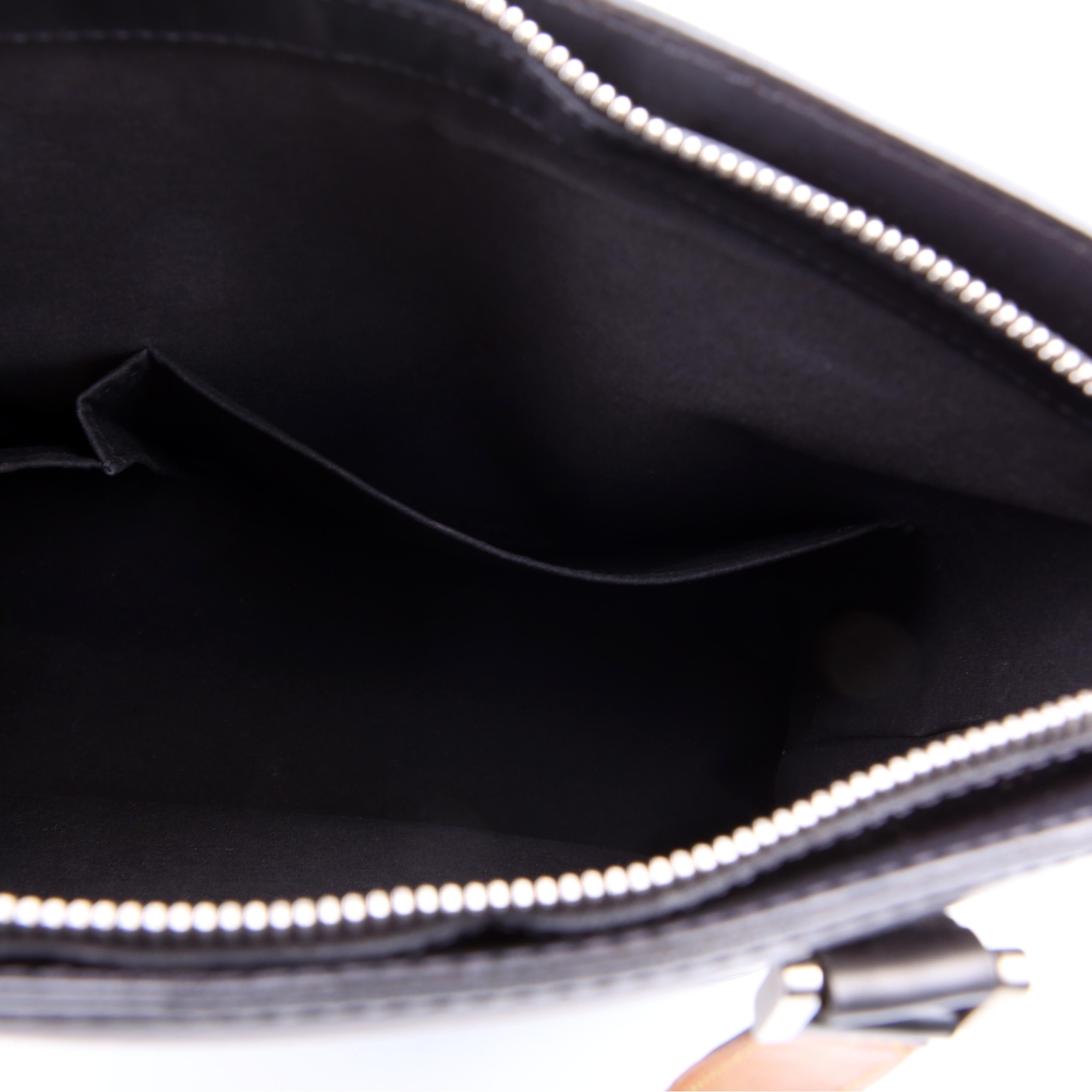 Stockton Monogram Matte Leather Grey