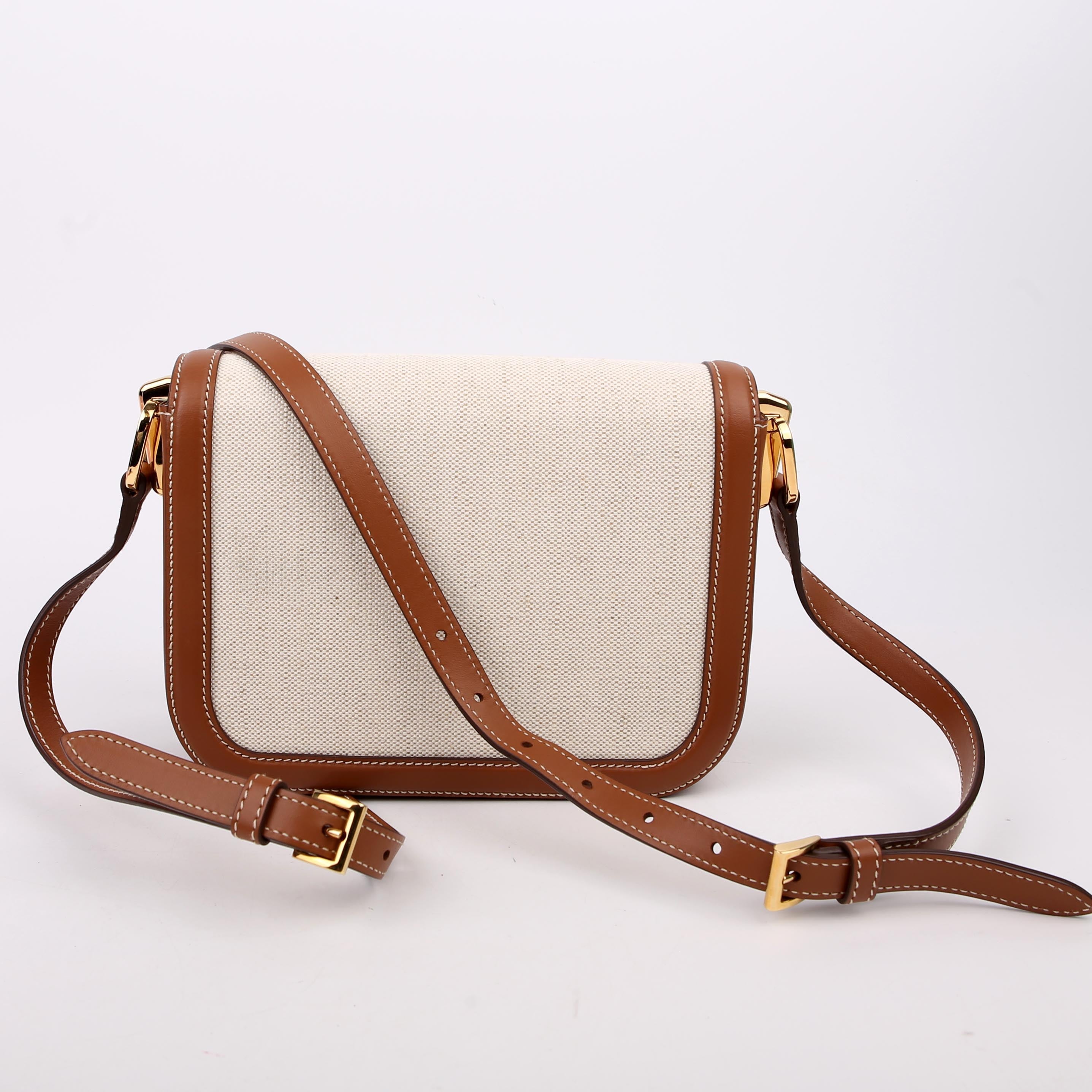 Embleme Crossbody Leather/Canvas