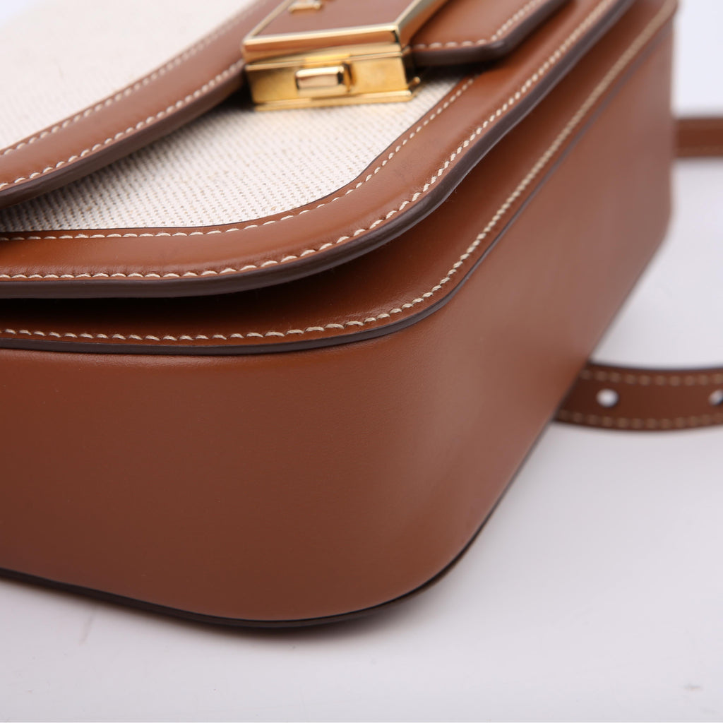 Embleme Crossbody Leather/Canvas