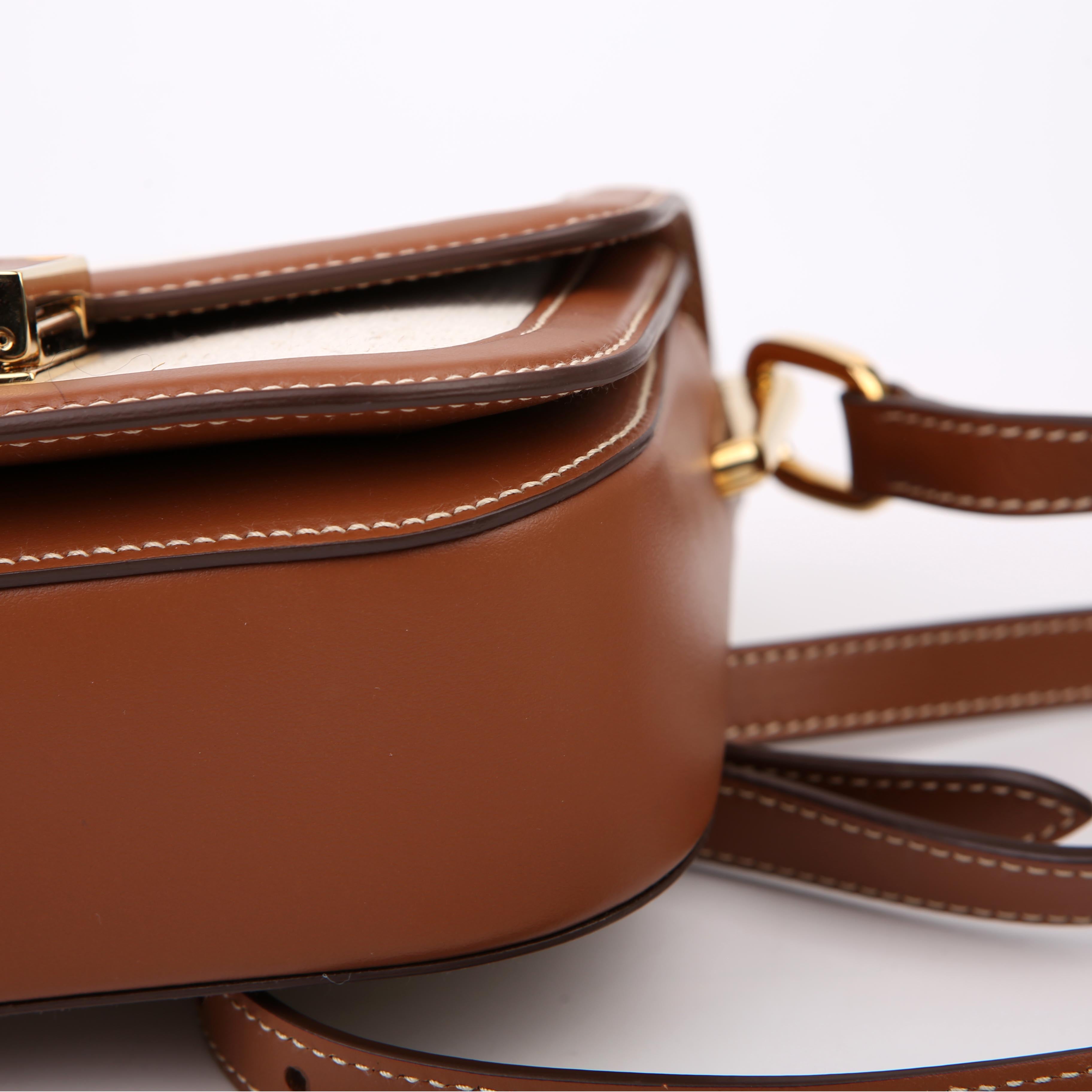 Embleme Crossbody Leather/Canvas