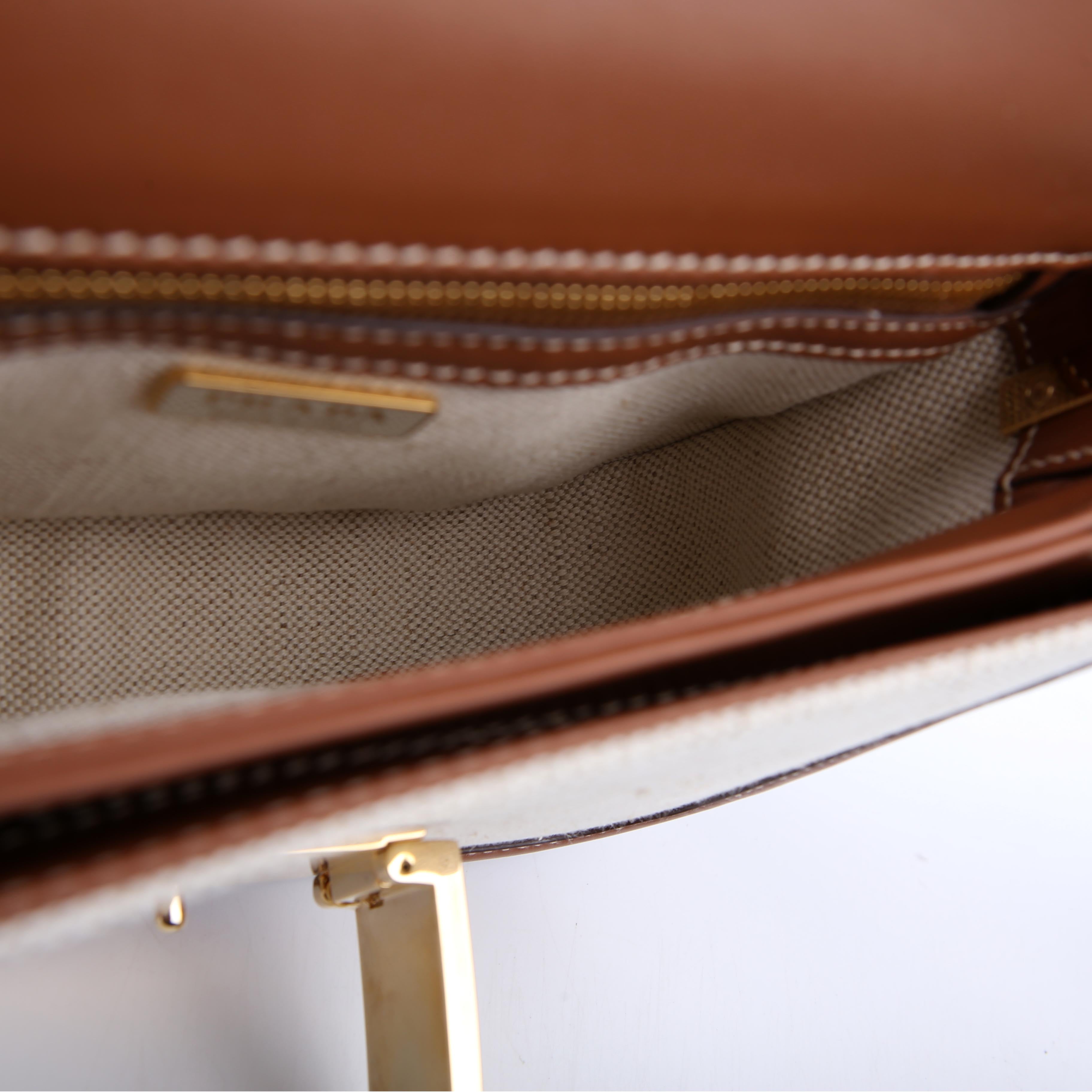 Embleme Crossbody Leather/Canvas