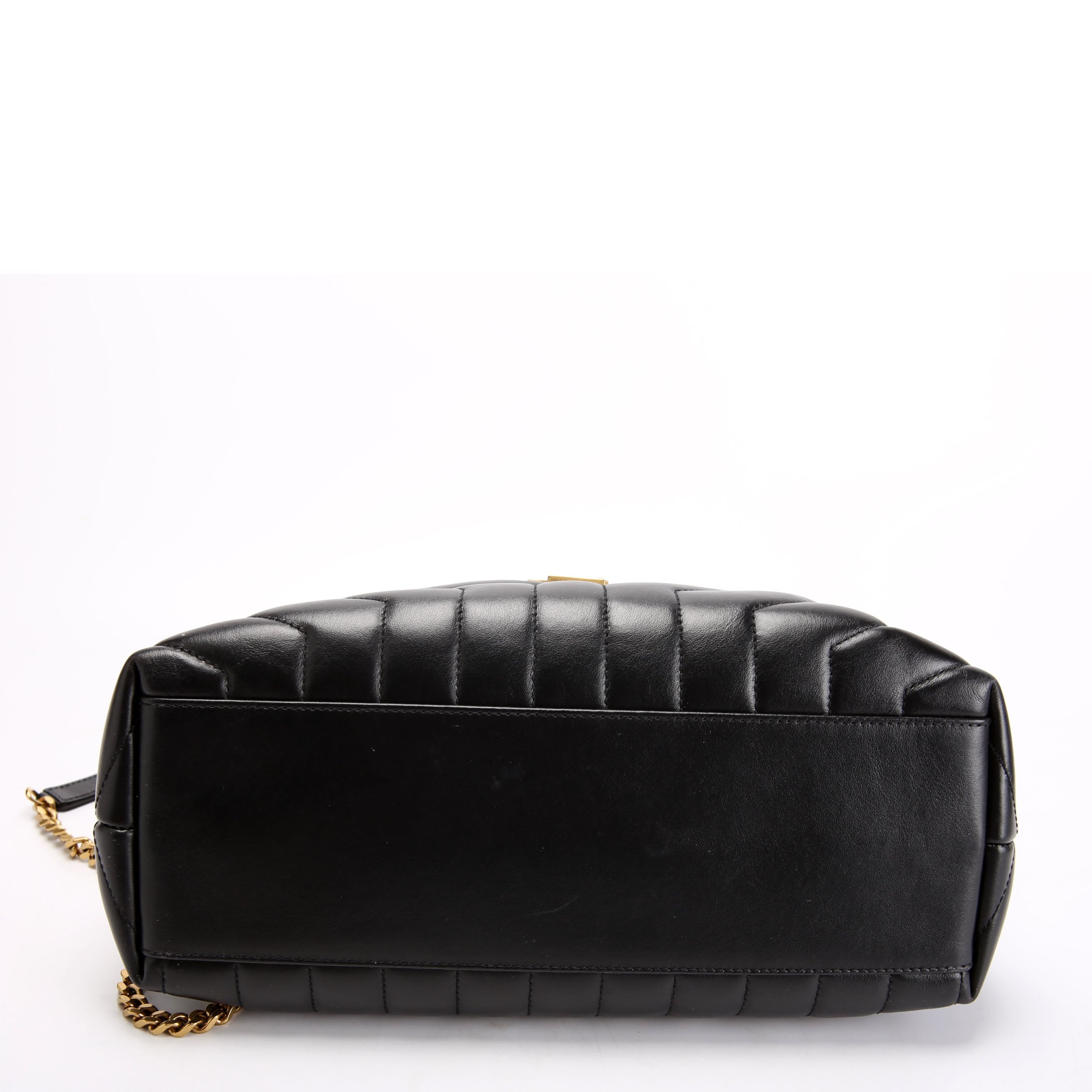 Loulou Medium Quilted Black/Gold