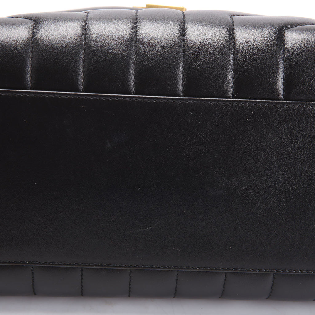 Loulou Medium Quilted Black/Gold