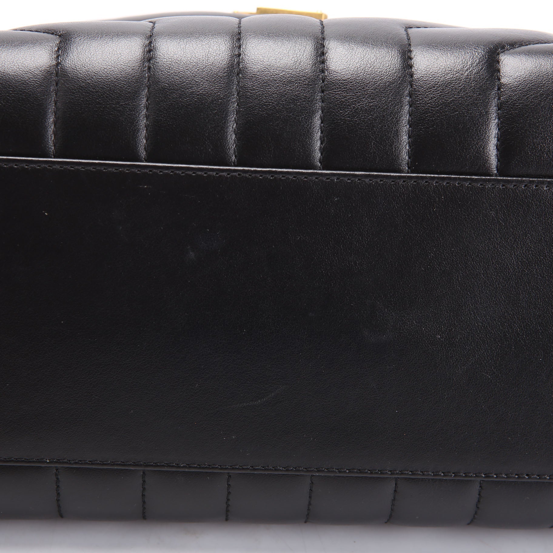 Loulou Medium Quilted Black/Gold