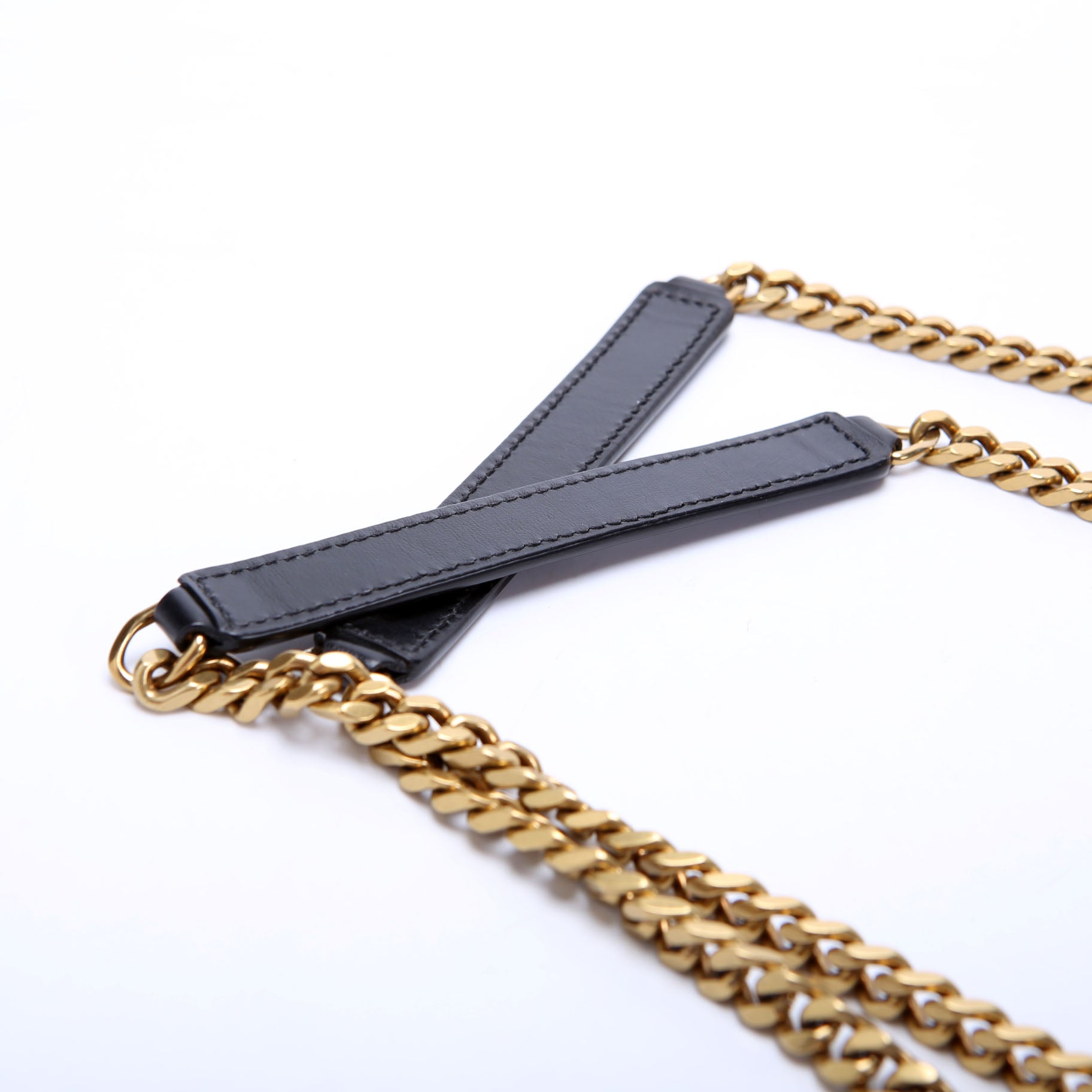 Loulou Medium Quilted Black/Gold