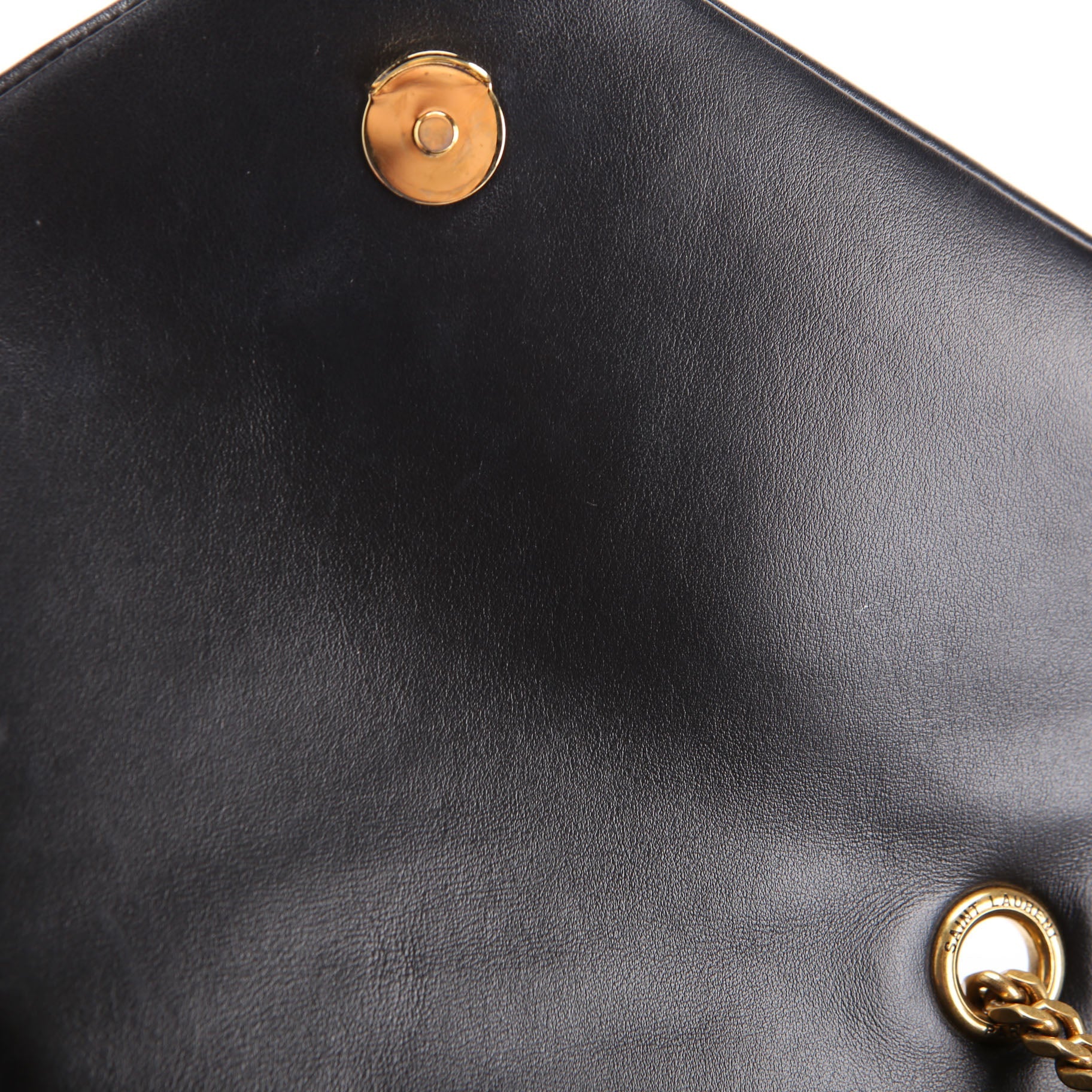 Loulou Medium Quilted Black/Gold