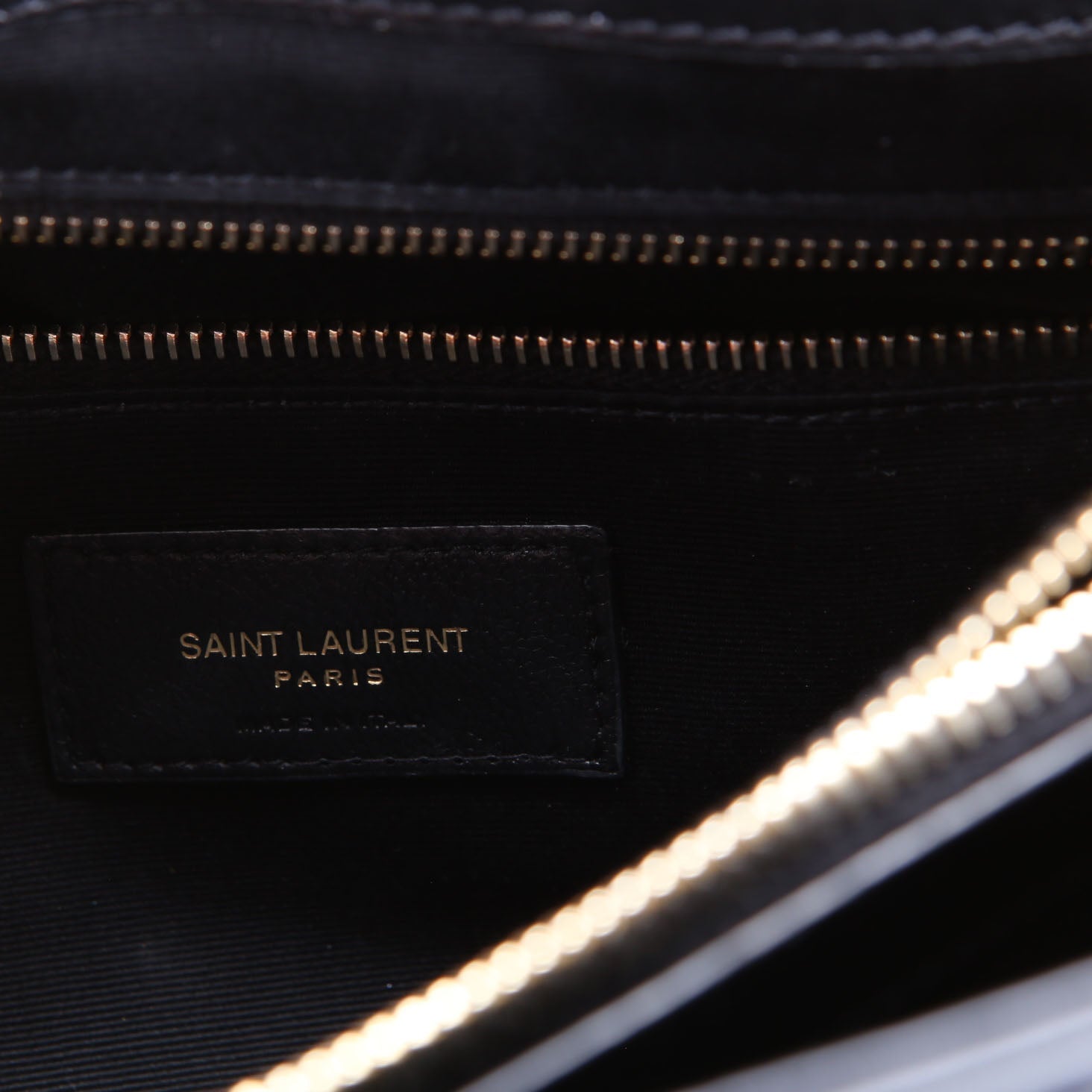 Loulou Medium Quilted Black/Gold