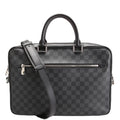 Porte Documents Jour Damier Graphite Black/Gray