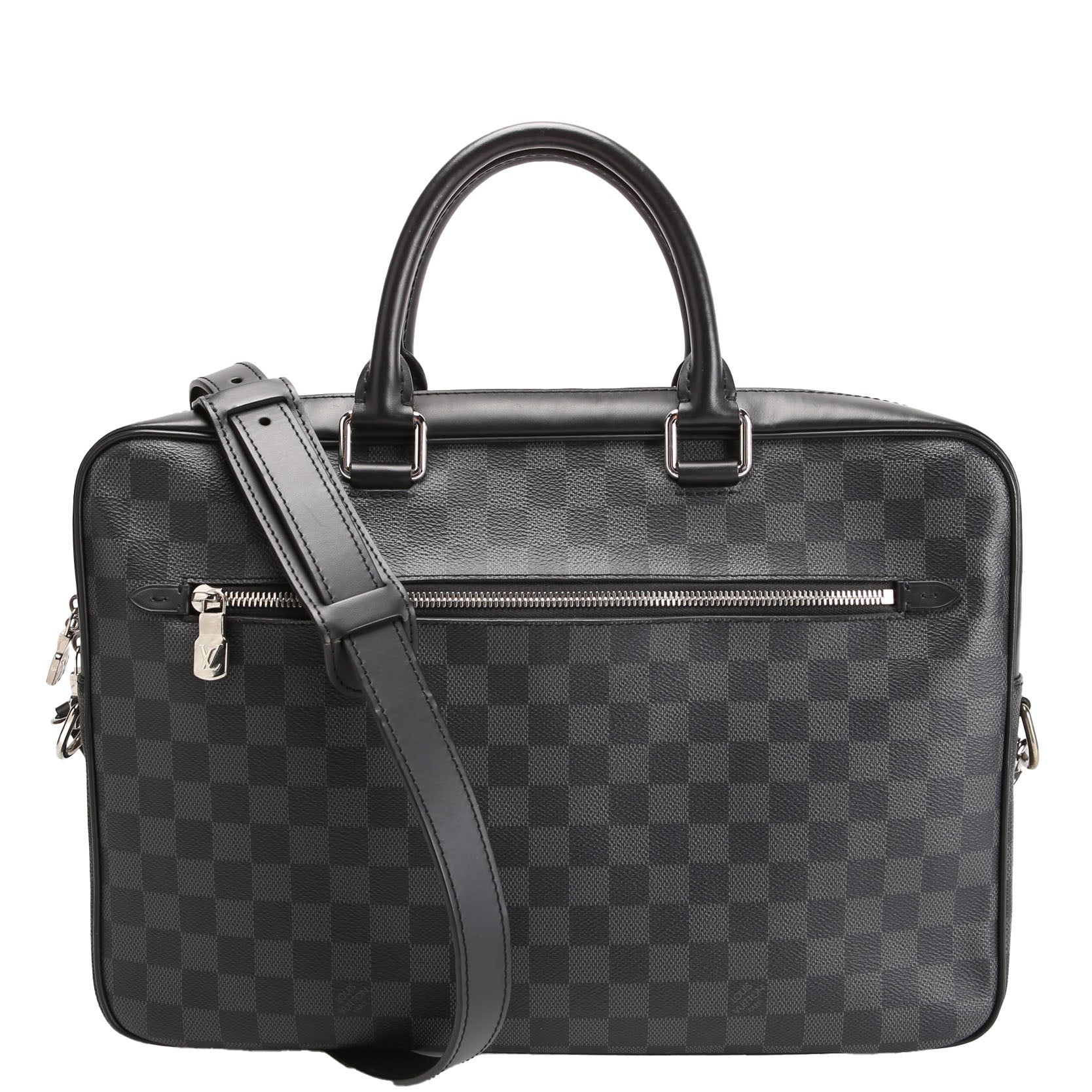 Porte Documents Jour Damier Graphite Black/Gray