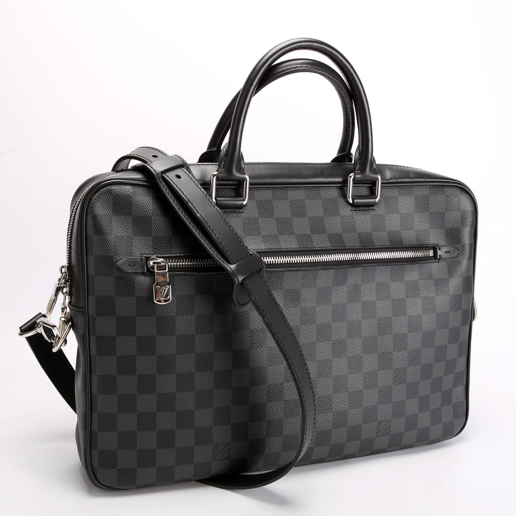 Porte Documents Jour Damier Graphite Black/Gray
