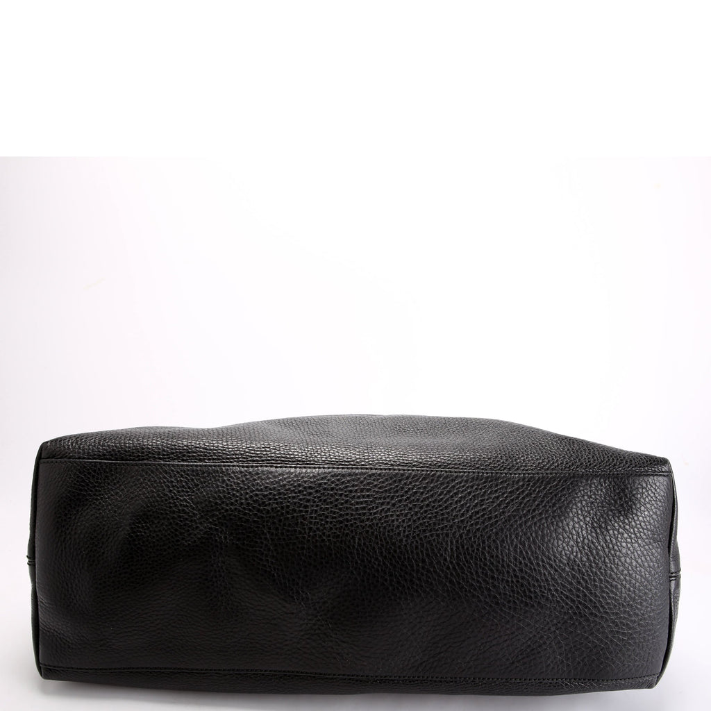 310306 Soho Leather Shoulder Large Black