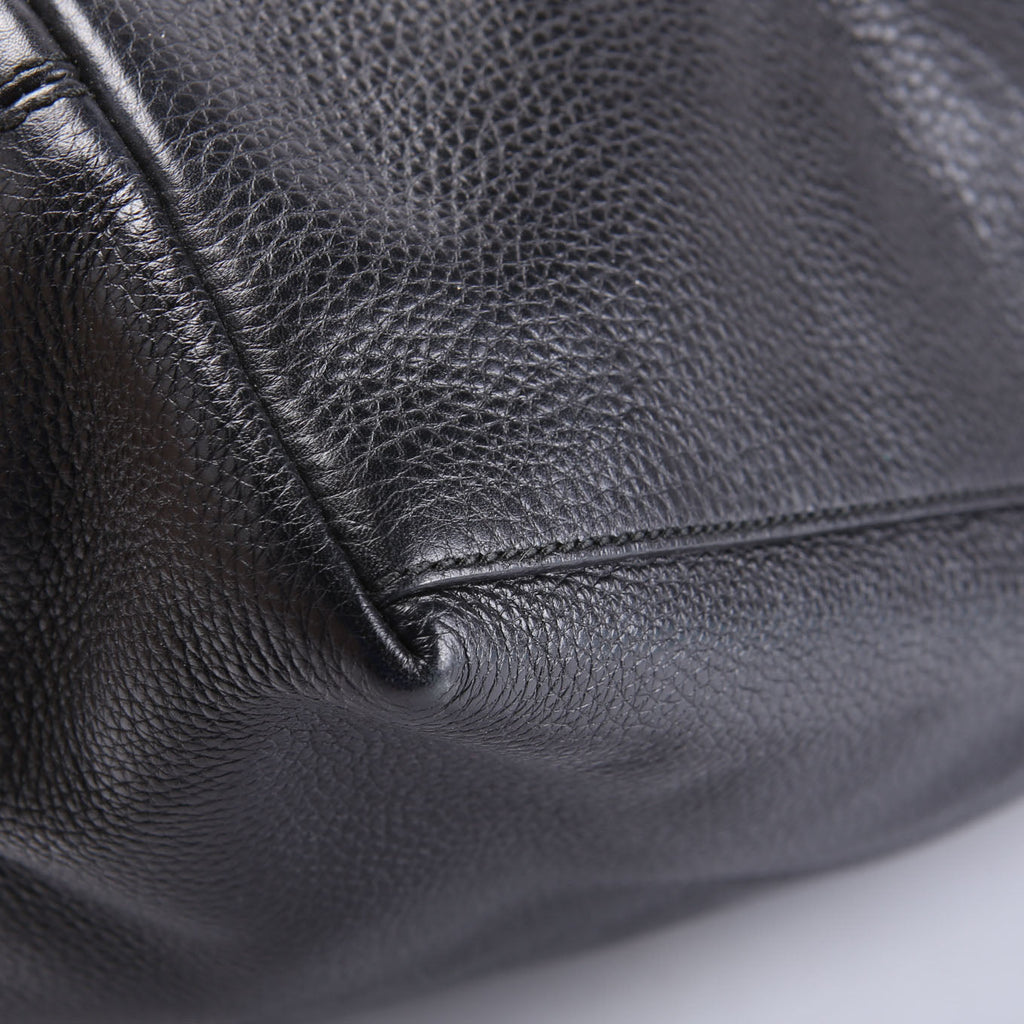 310306 Soho Leather Shoulder Large Black