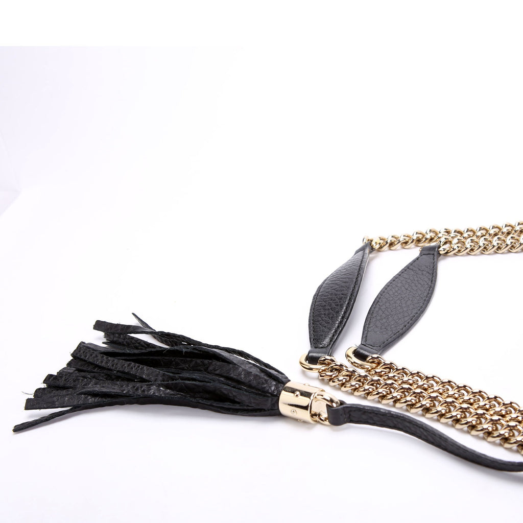 310306 Soho Leather Shoulder Large Black