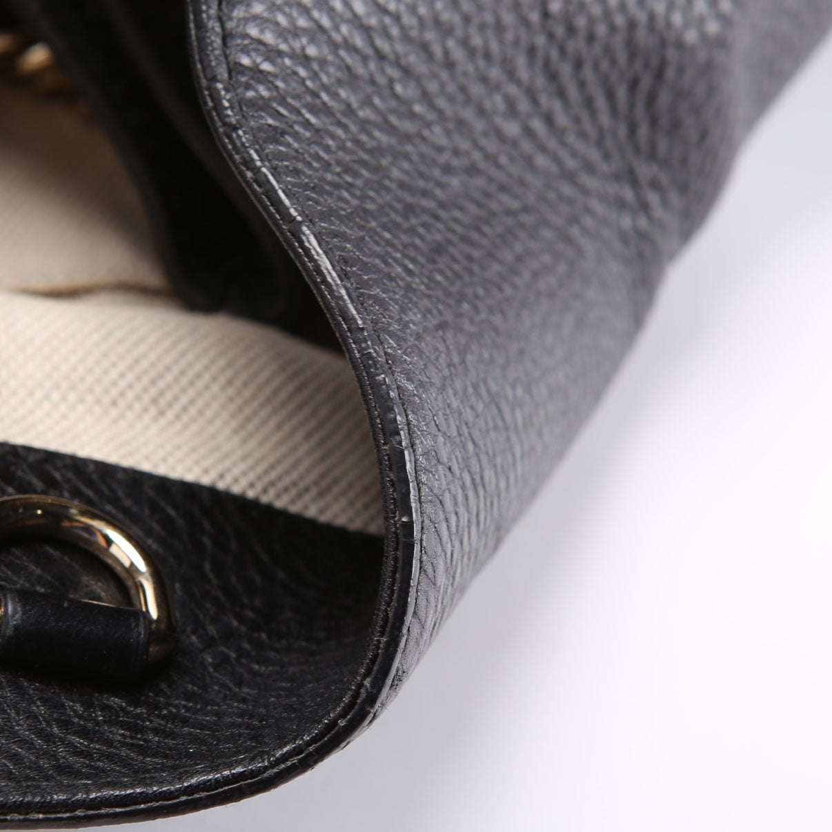 310306 Soho Leather Shoulder Large Black
