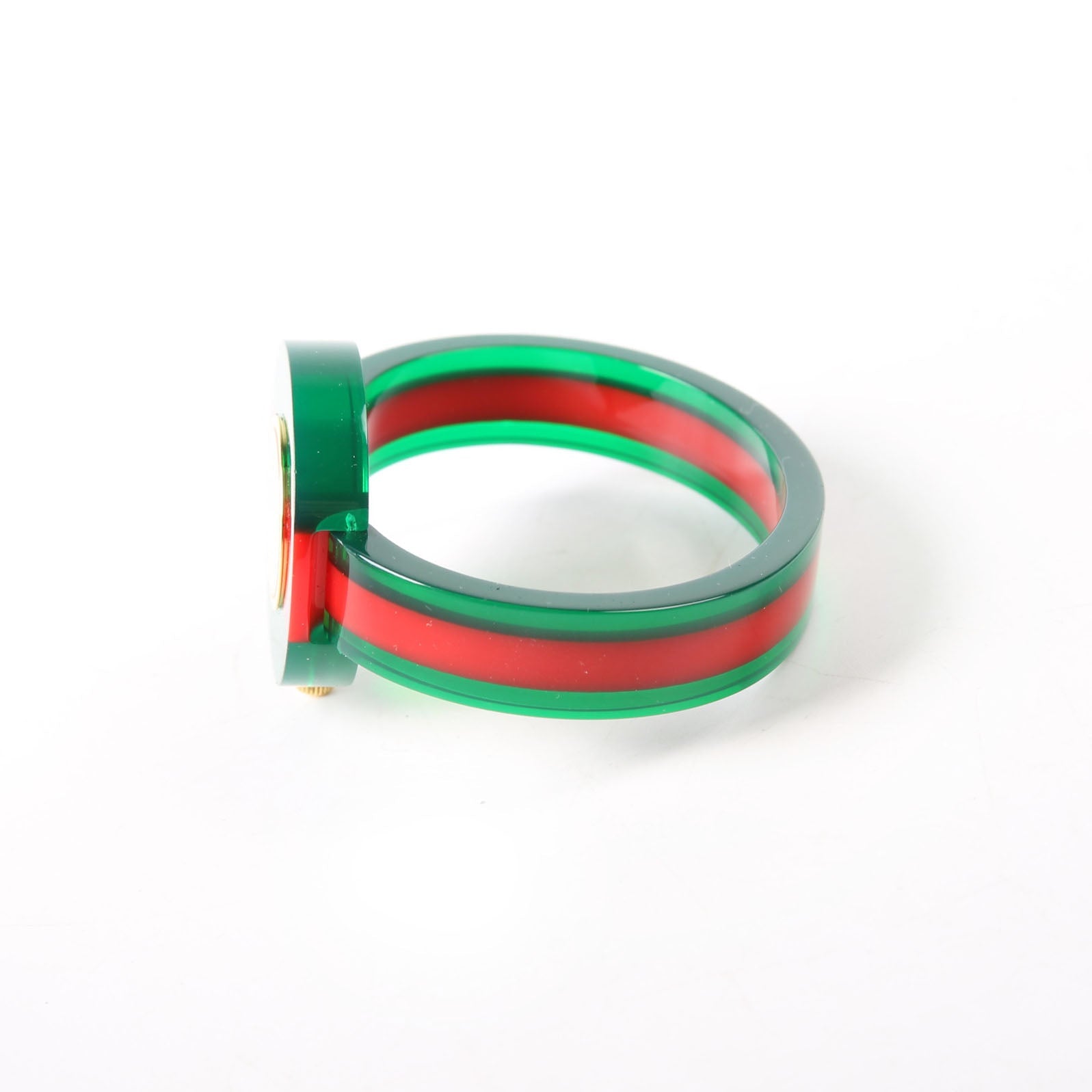 Gucci Web Plexiglass 143.4 Watch Green/Red