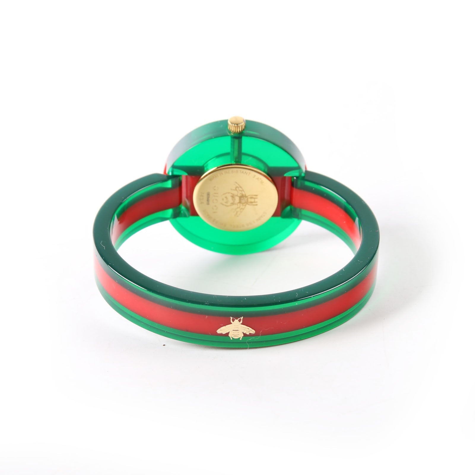 Gucci Web Plexiglass 143.4 Watch Green/Red