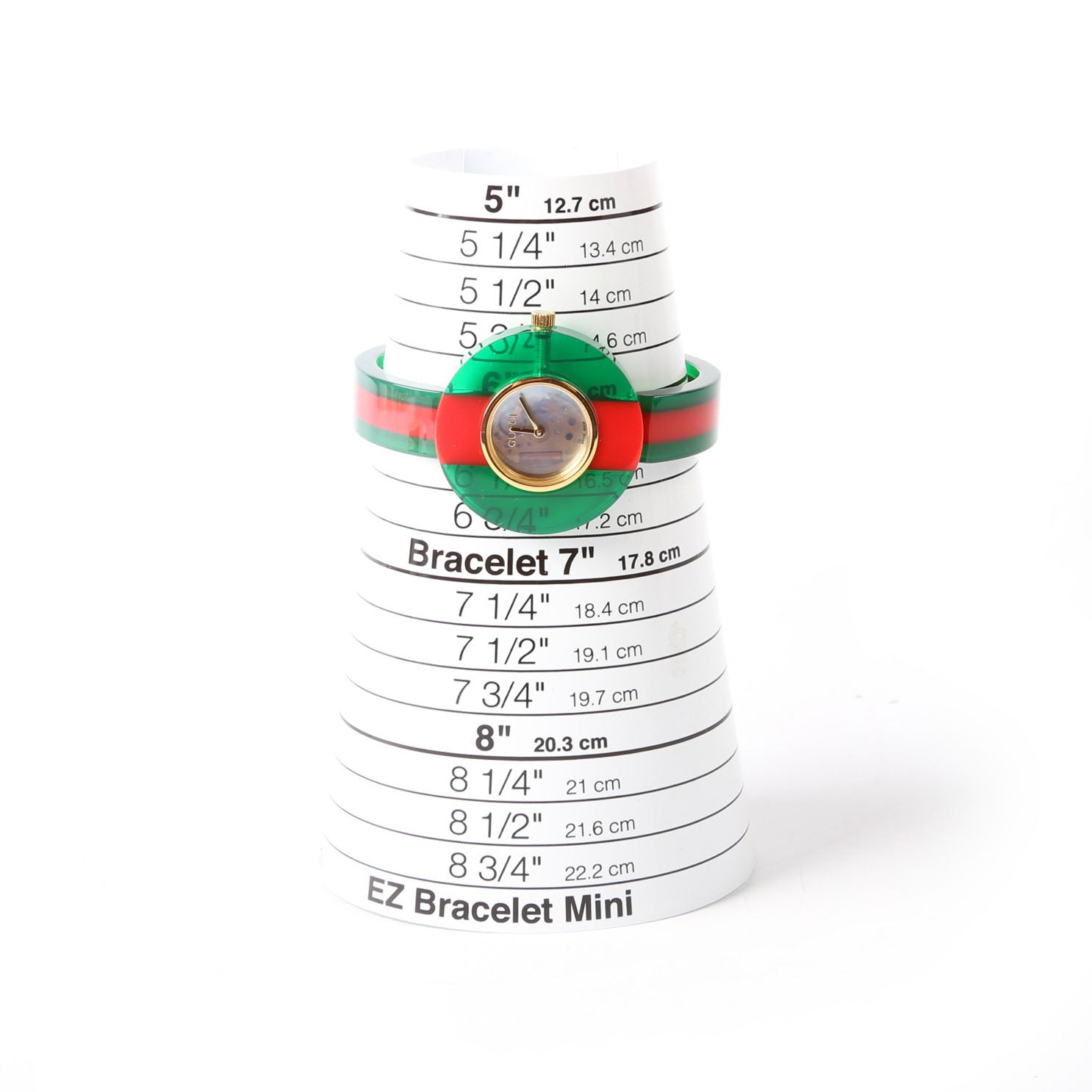 Gucci Web Plexiglass 143.4 Watch Green/Red
