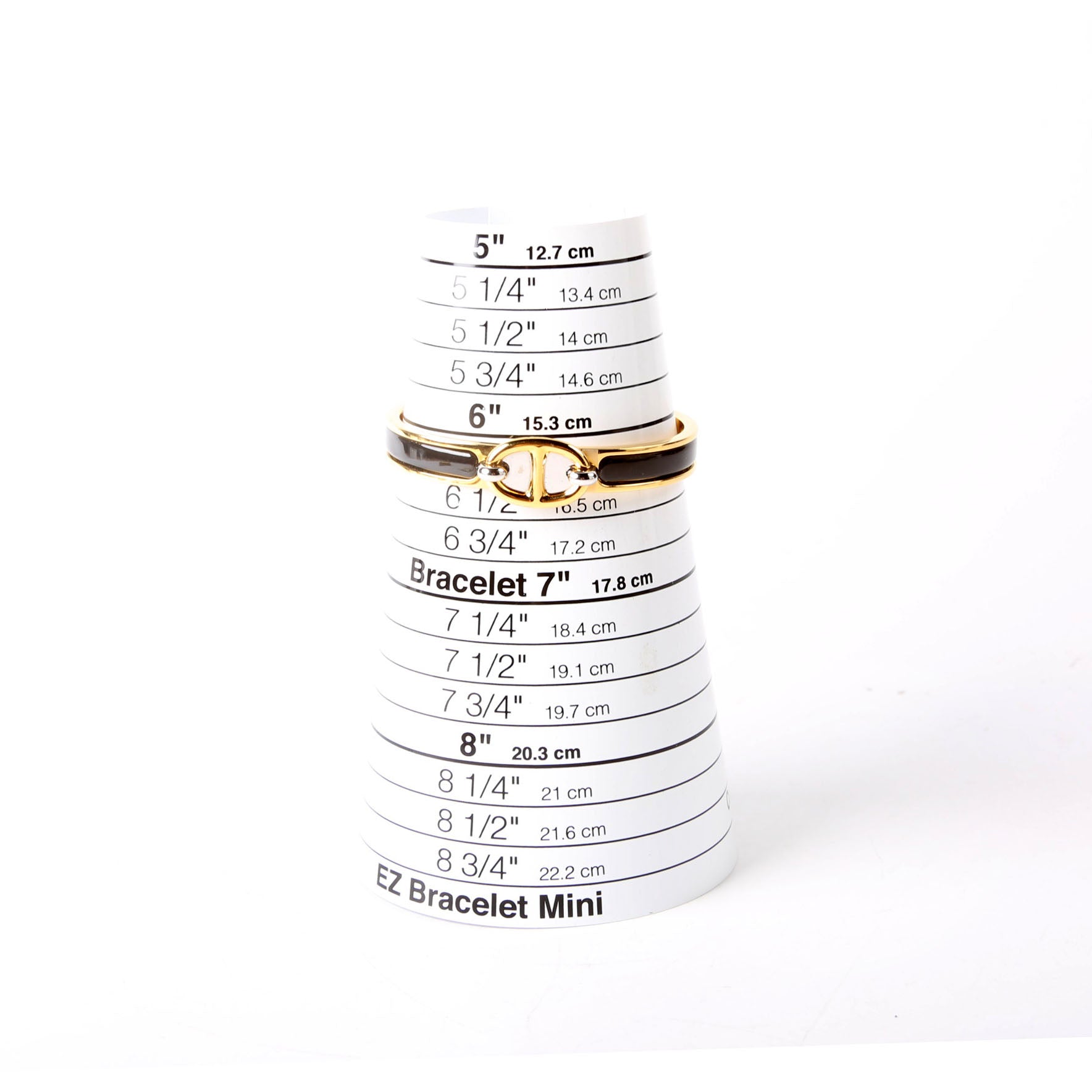 Chaine D'Ancre Enamel Bangle Bracelet Gold/Black