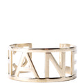 Logo Cutout Cuff Bracelet Gold