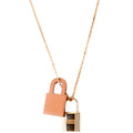 Hermes O'Kelly Swift/Rose Gold Small Pendant Necklace