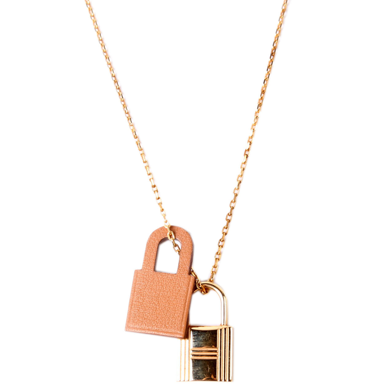 Hermes O'Kelly Swift/Rose Gold Small Pendant Necklace