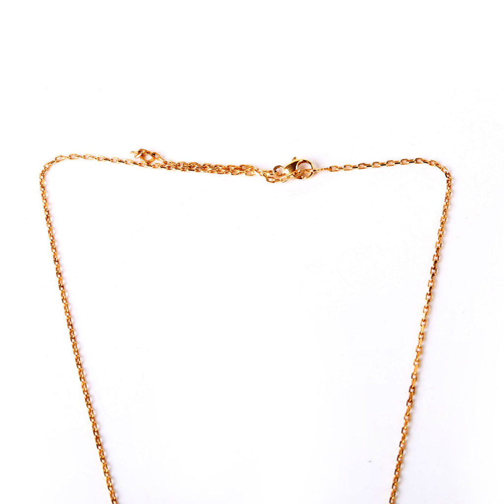 Hermes O'Kelly Swift/Rose Gold Small Pendant Necklace