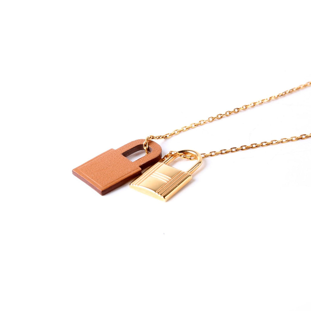 Hermes O'Kelly Swift/Rose Gold Small Pendant Necklace