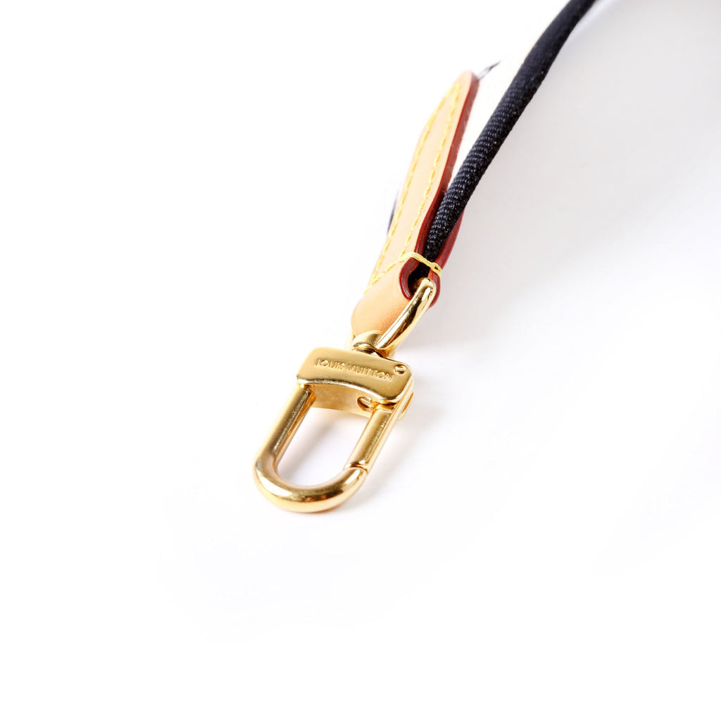 Jacquard Logo Shoulder 45MM Strap Beige/Black