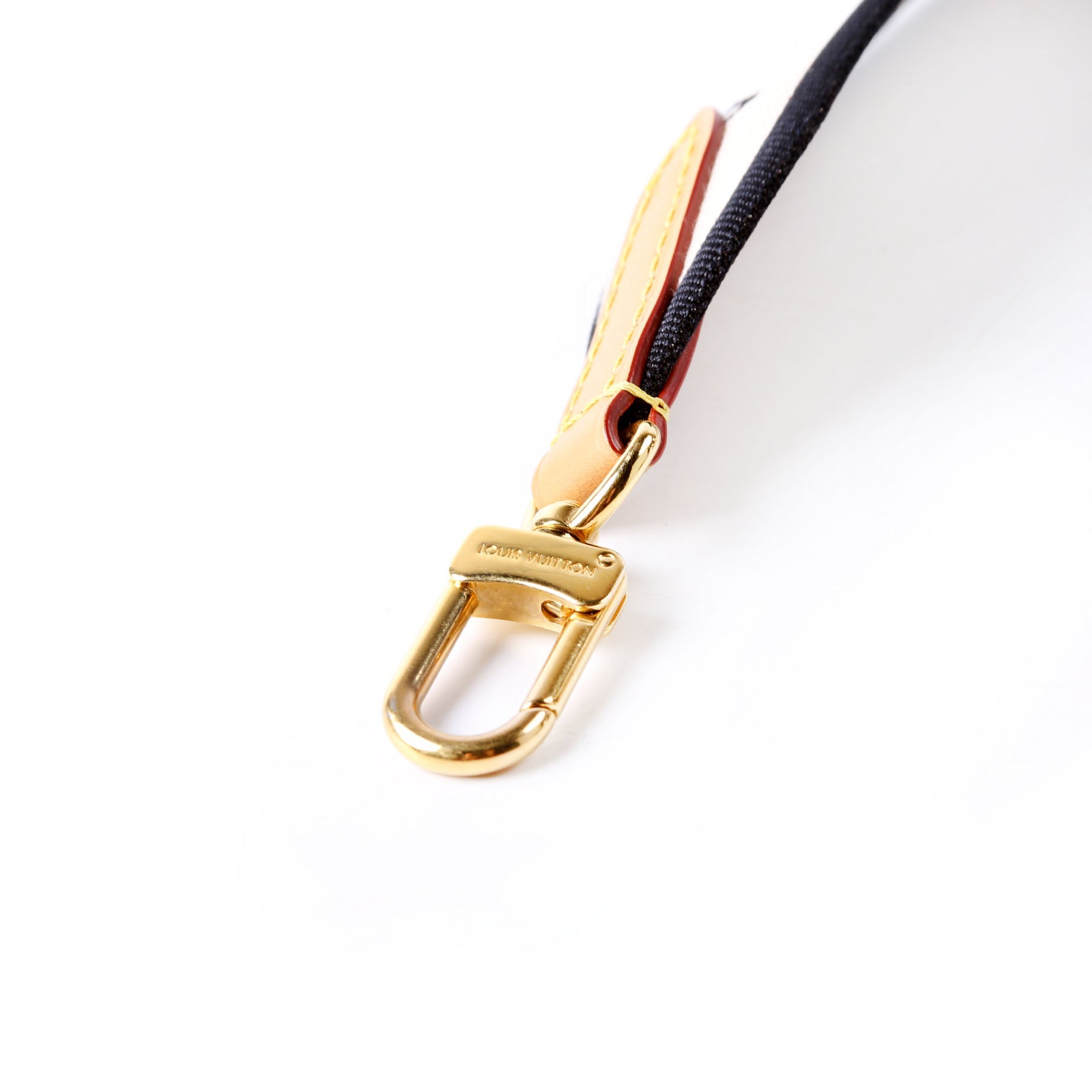 Jacquard Logo Shoulder 45MM Strap Beige/Black