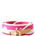 Jacquard Logo Shoulder 45MM Strap Pink/Beige