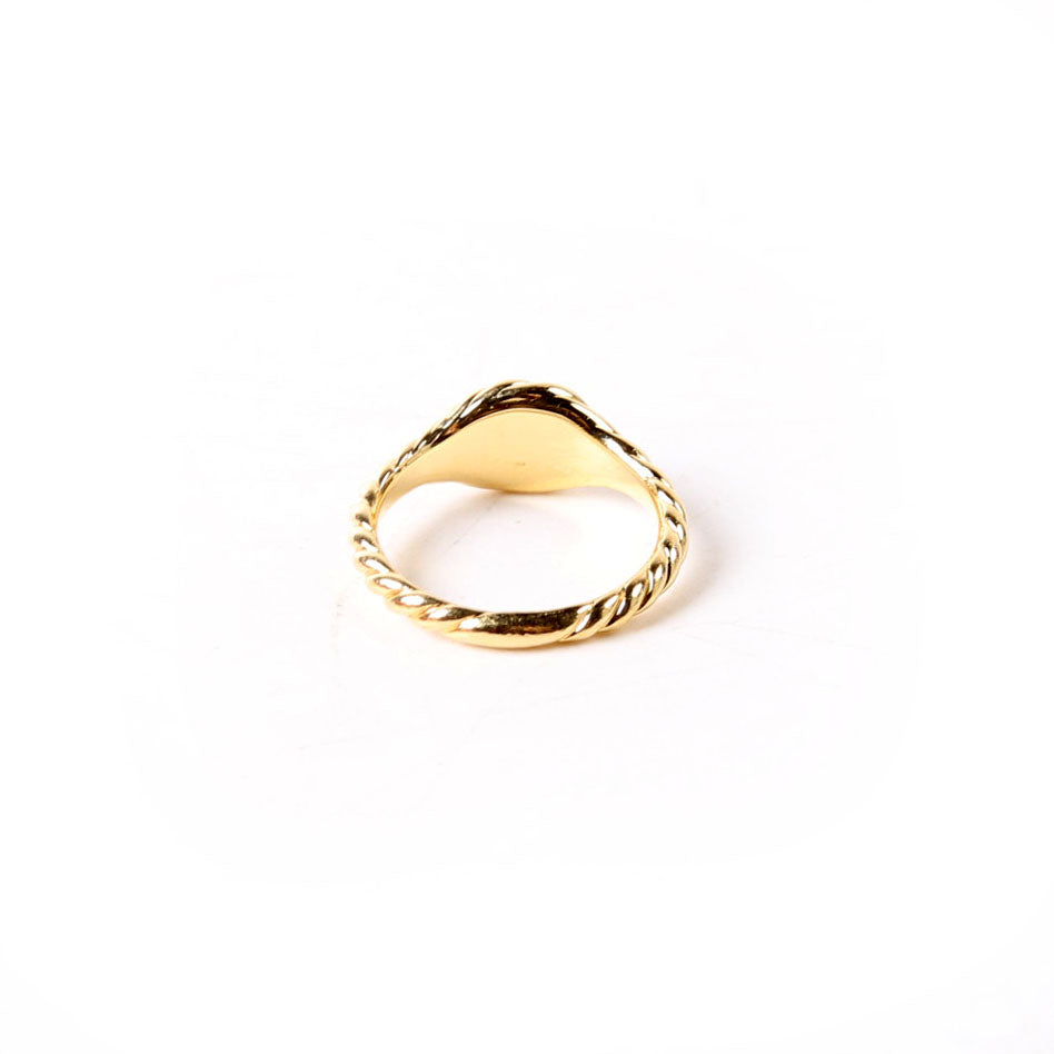 Sculpted Cable Micro Pinky Ring Size 4 750