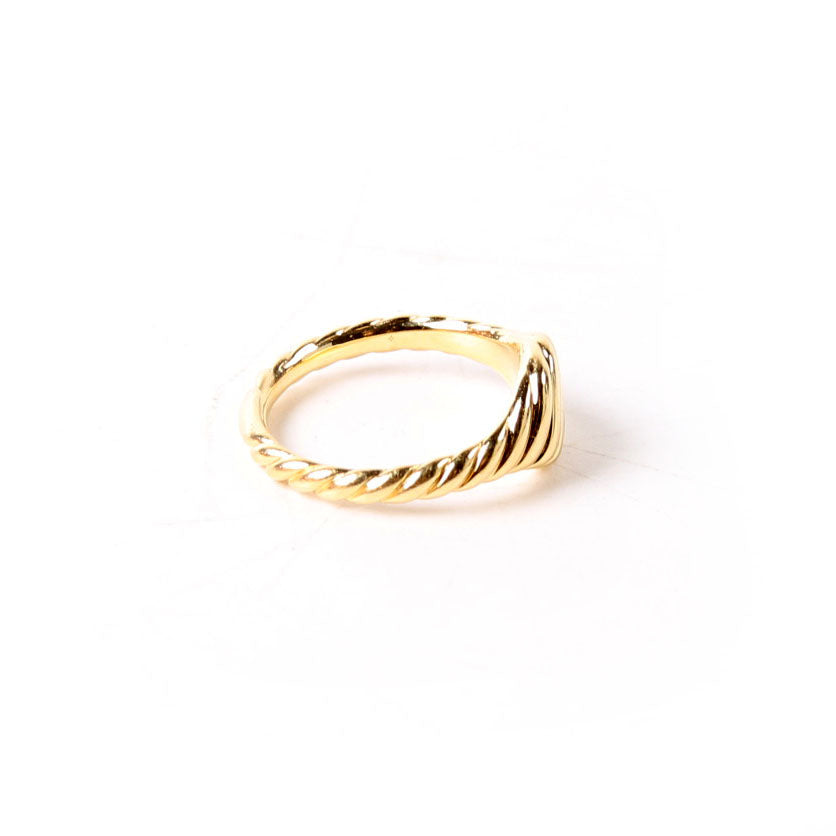 Sculpted Cable Micro Pinky Ring Size 4 750