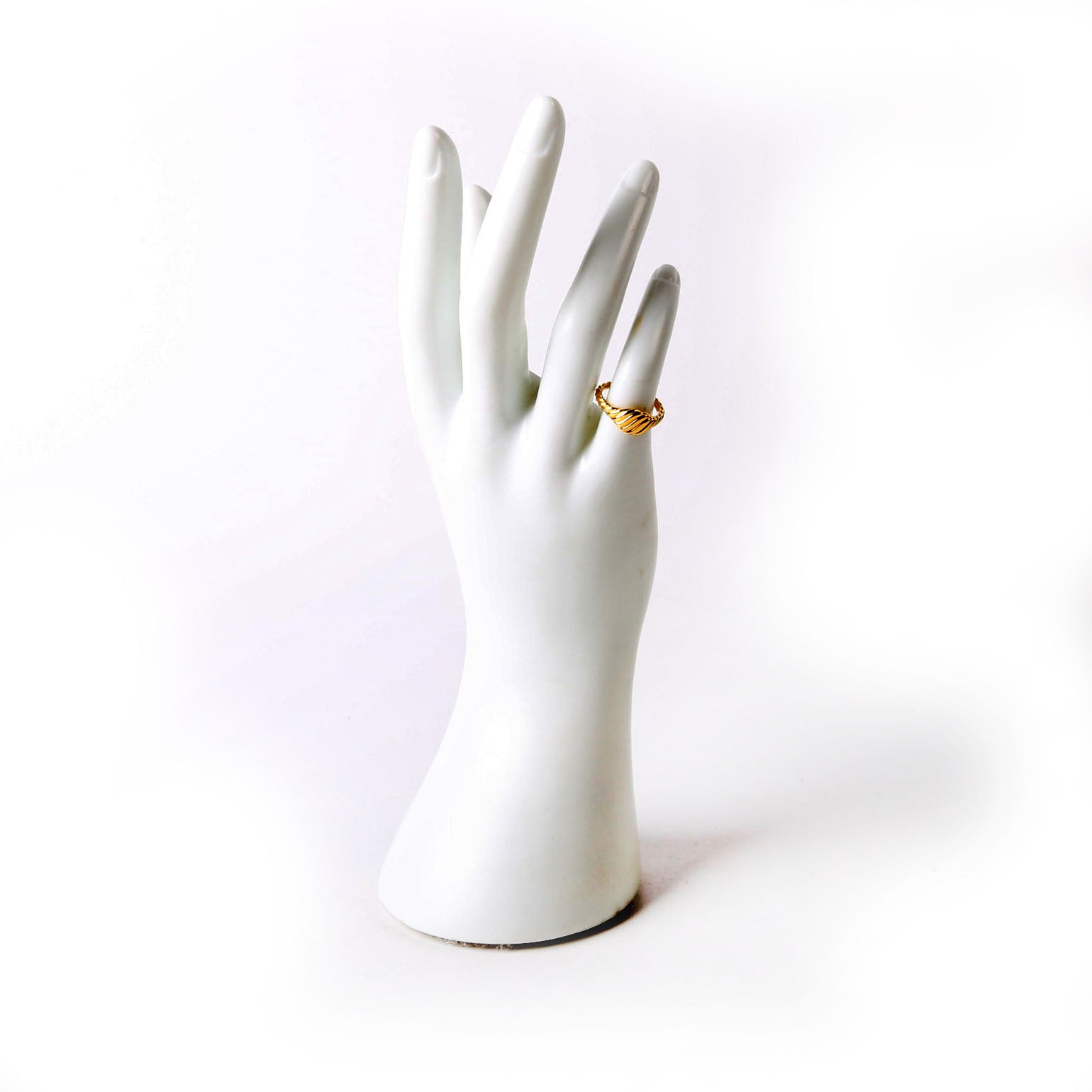 Sculpted Cable Micro Pinky Ring Size 4 750