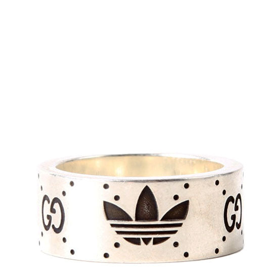 Gucci X Adidas GG Extra Wide Band Ring Size 8