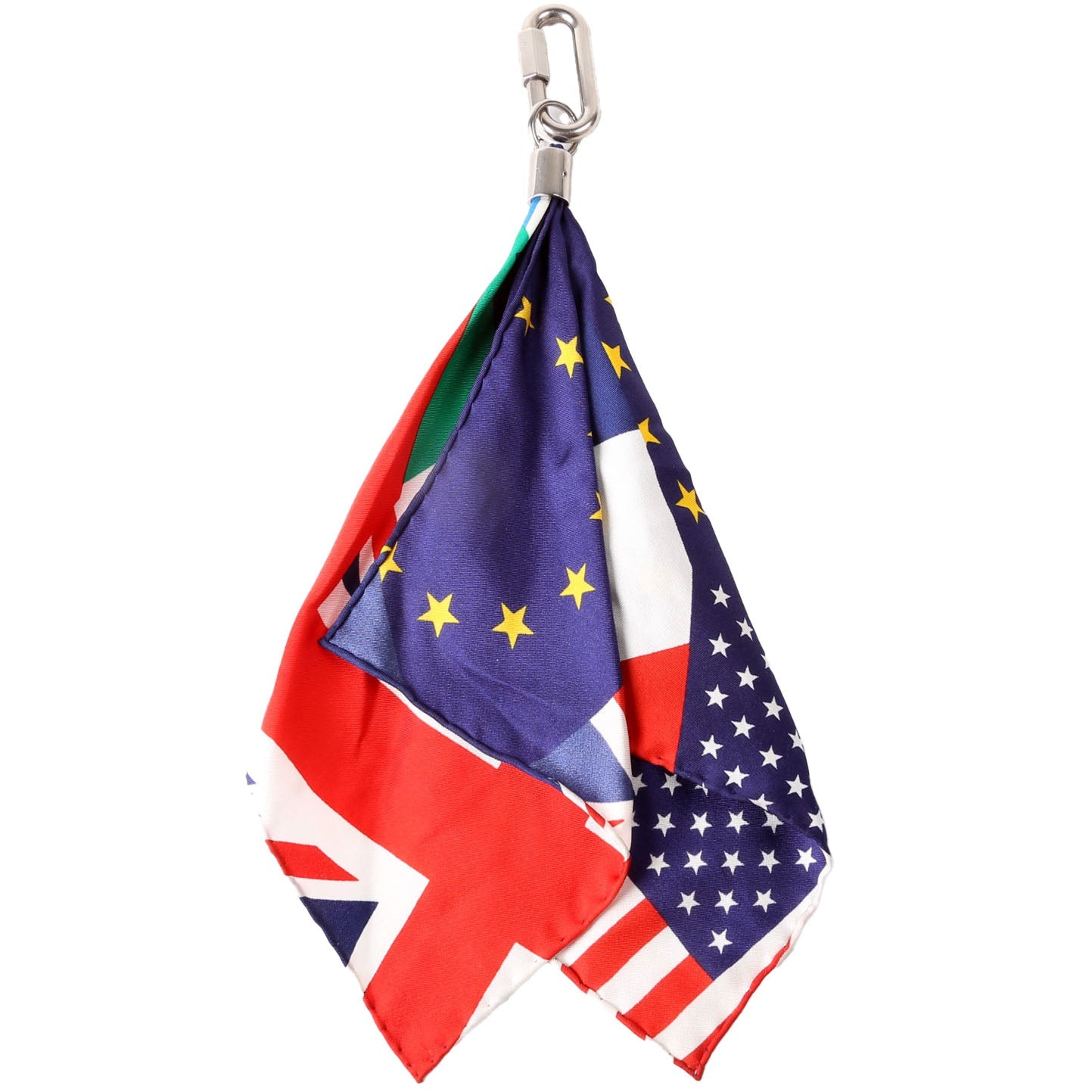 Silk Flags Bag Charm Multicolor