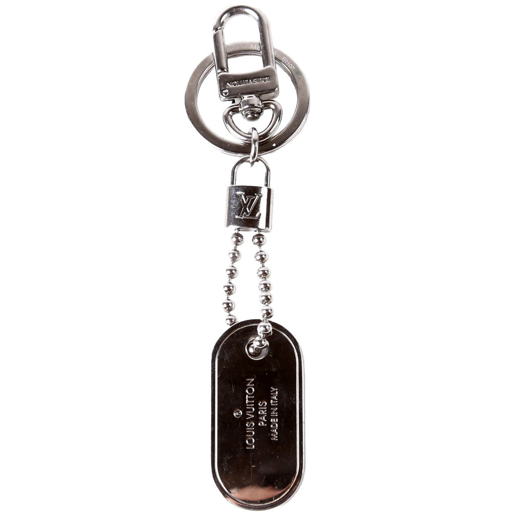 Porte Cles ID Tab Key Holder Bag Charm Black