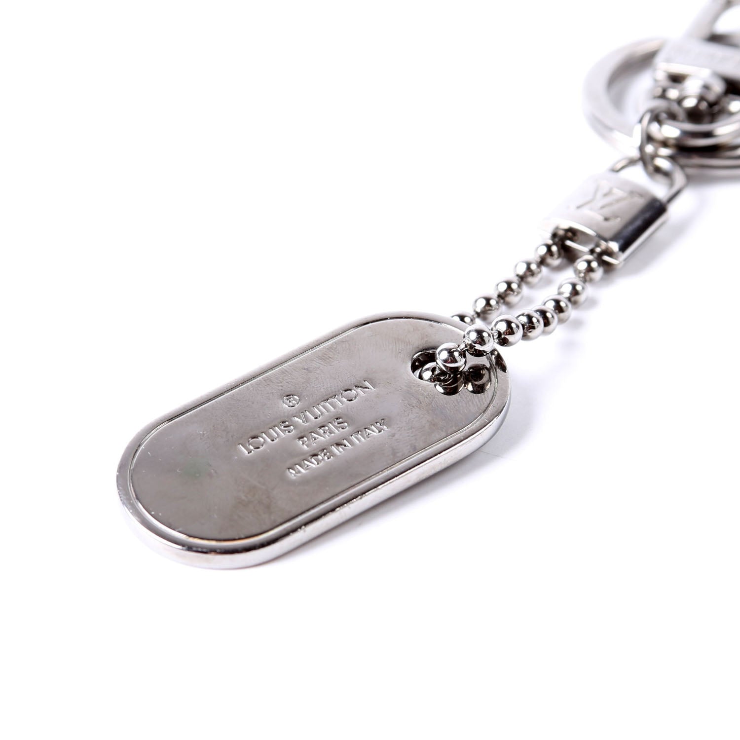 Porte Cles ID Tab Key Holder Bag Charm Black