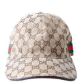 Gucci 200035 GG Canvas Web Hat Size Large Tan