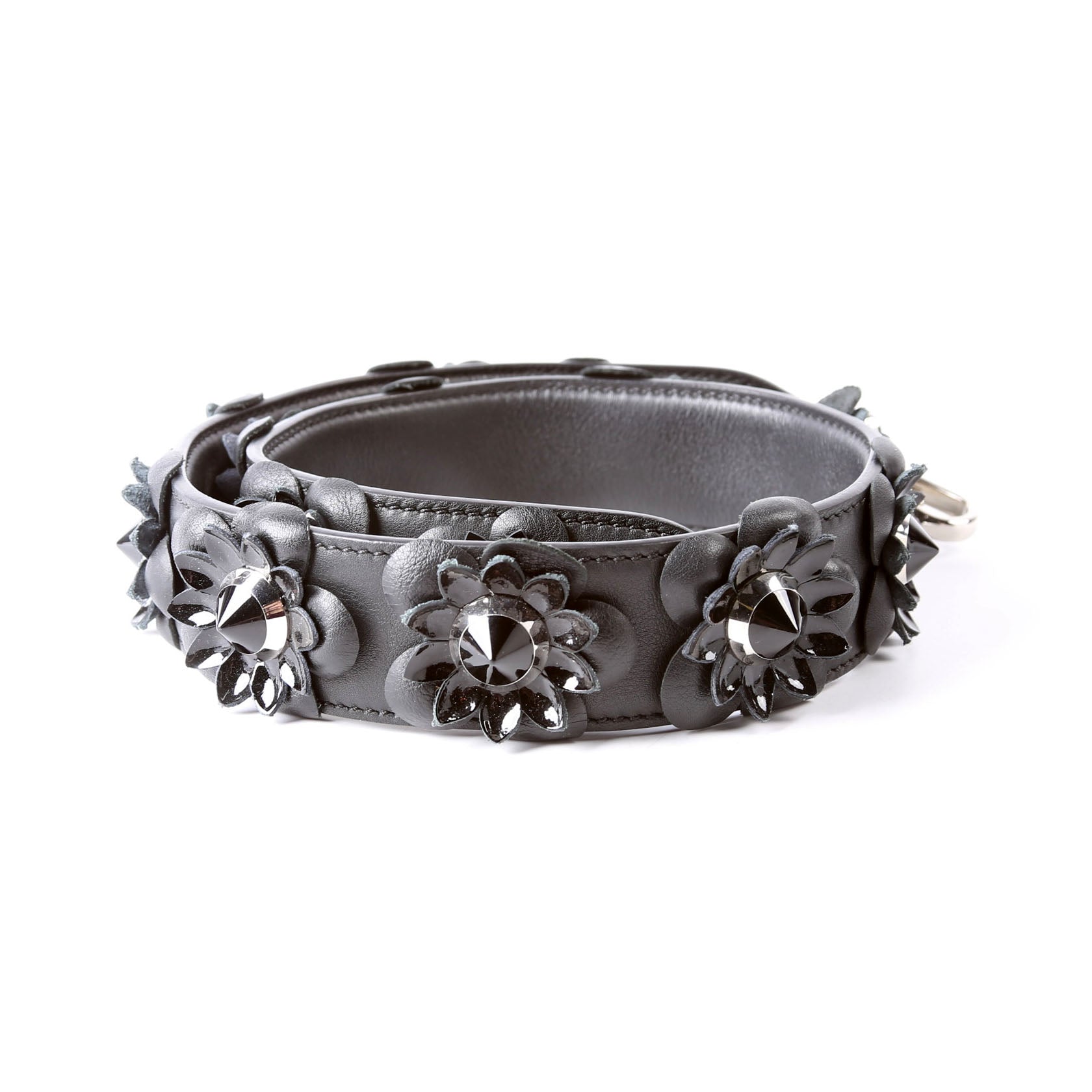 Fendi Strap You F Flowers Strap Black