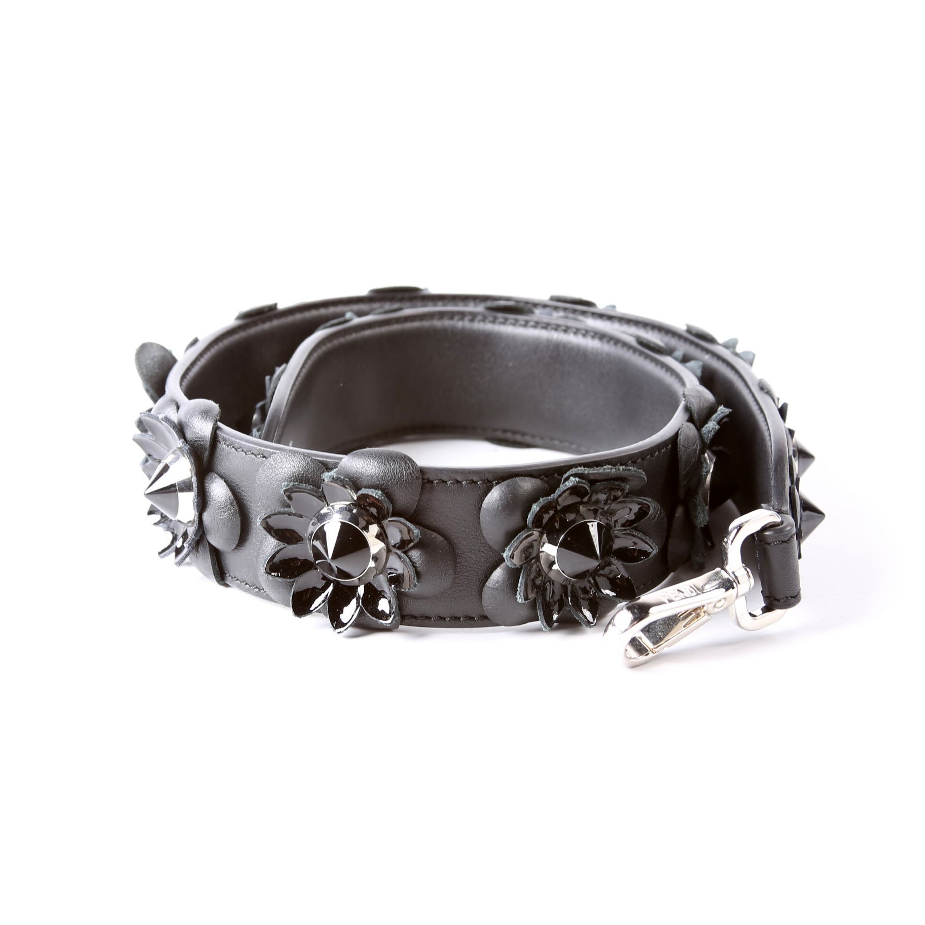 Fendi Strap You F Flowers Strap Black